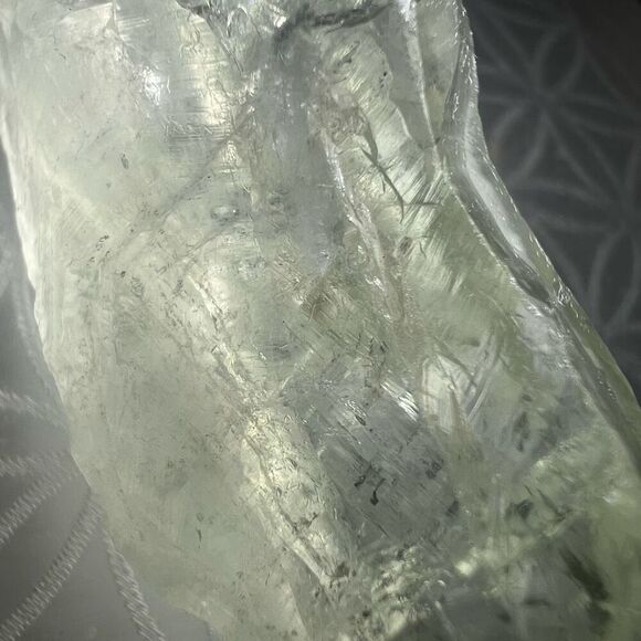 Prasiolite Quartz Raw Crystal Free Form (#1) - Picture 5 of 10